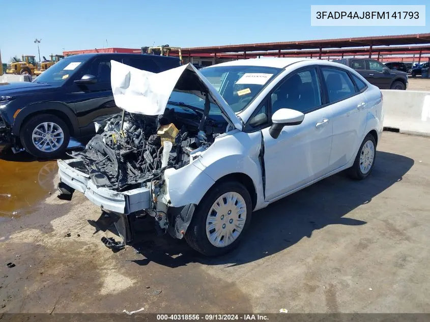 2015 Ford Fiesta S VIN: 3FADP4AJ8FM141793 Lot: 40318556