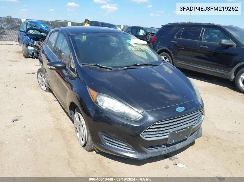 3FADP4EJ3FM219262 2015 Ford Fiesta Se