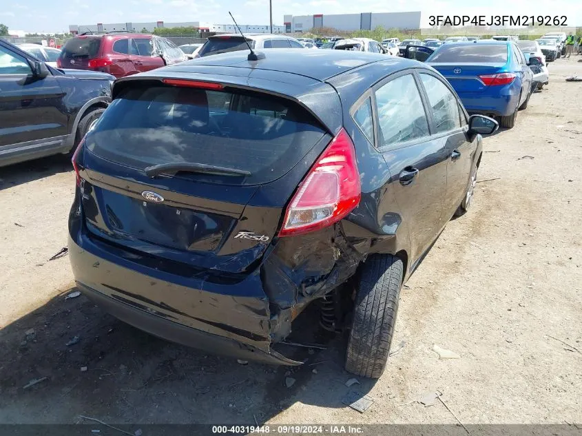 2015 Ford Fiesta Se VIN: 3FADP4EJ3FM219262 Lot: 40319448