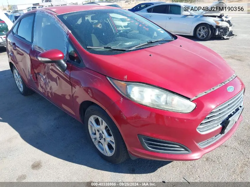 3FADP4BJ2FM190356 2015 Ford Fiesta Se