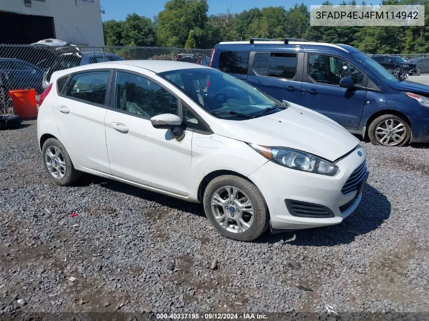 3FADP4EJ4FM114942 2015 Ford Fiesta Se