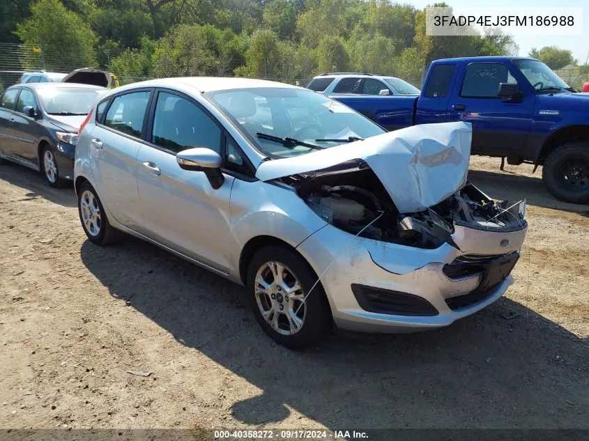 2015 Ford Fiesta Se VIN: 3FADP4EJ3FM186988 Lot: 40358272