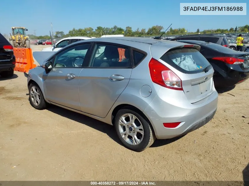 3FADP4EJ3FM186988 2015 Ford Fiesta Se