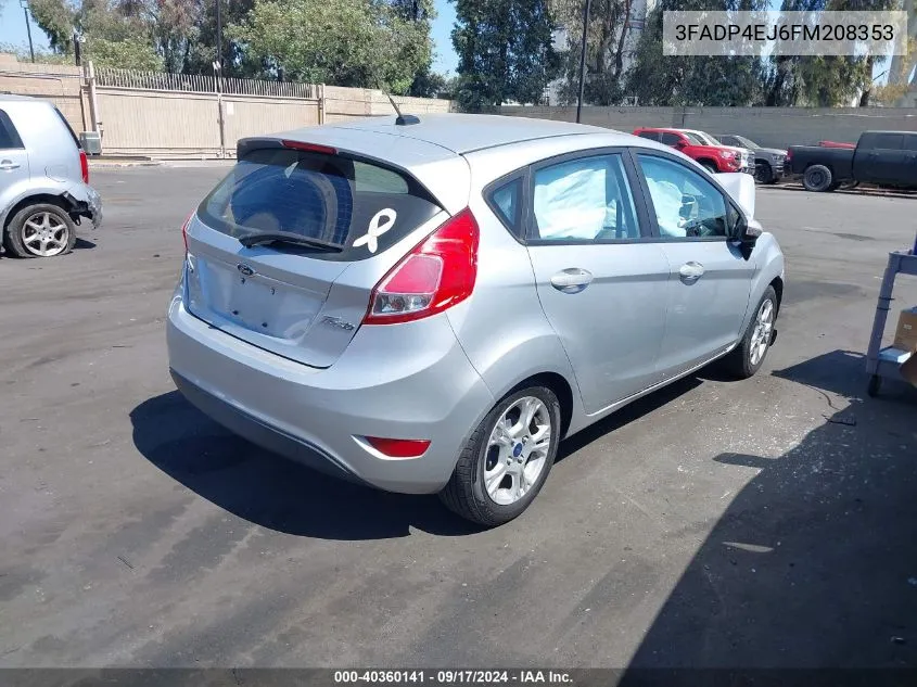 3FADP4EJ6FM208353 2015 Ford Fiesta Se