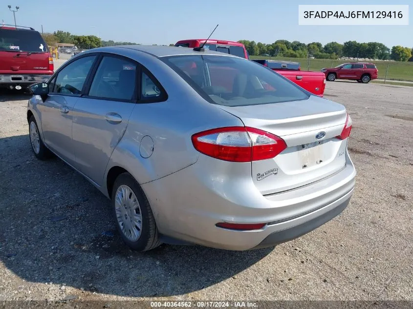 3FADP4AJ6FM129416 2015 Ford Fiesta S