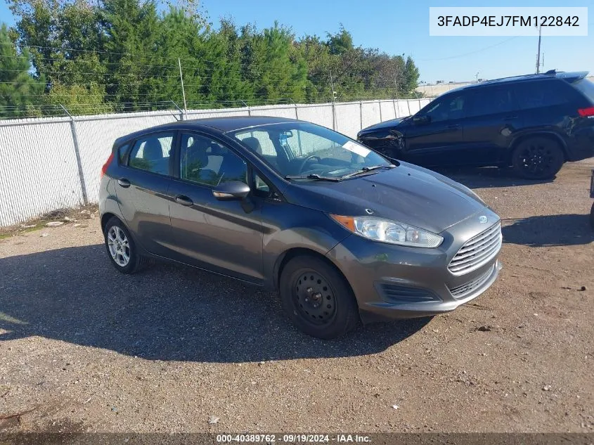 2015 Ford Fiesta Se VIN: 3FADP4EJ7FM122842 Lot: 40389762