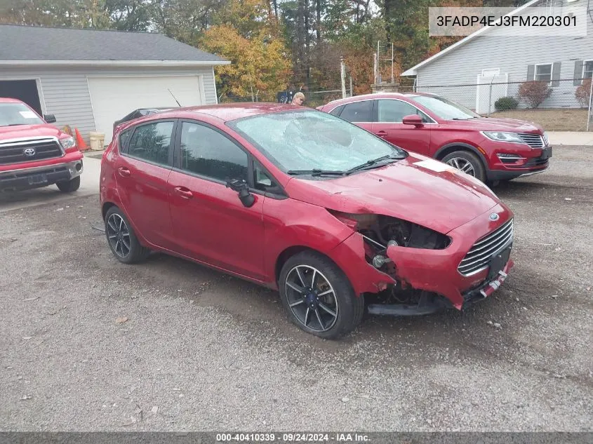 2015 Ford Fiesta Se VIN: 3FADP4EJ3FM220301 Lot: 40410339