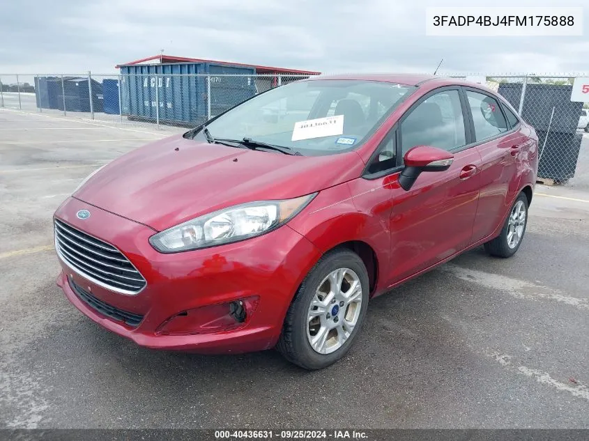 2015 Ford Fiesta Se VIN: 3FADP4BJ4FM175888 Lot: 40436631