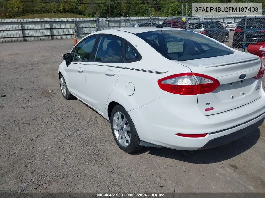 3FADP4BJ2FM187408 2015 Ford Fiesta Se