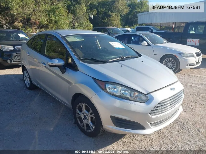 2015 Ford Fiesta Se VIN: 3FADP4BJ8FM167681 Lot: 40453466