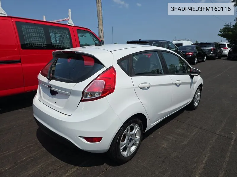 2015 Ford Fiesta Se VIN: 3FADP4EJ3FM160116 Lot: 40454976