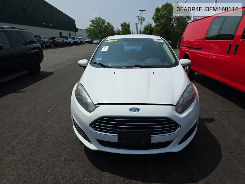 2015 Ford Fiesta Se VIN: 3FADP4EJ3FM160116 Lot: 40454976