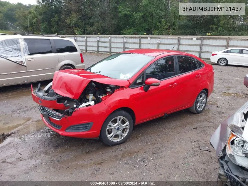 2015 Ford Fiesta Se VIN: 3FADP4BJ9FM121437 Lot: 40461398