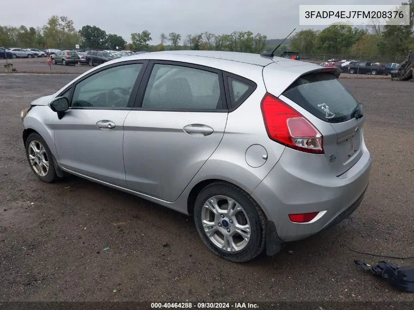 2015 Ford Fiesta Se VIN: 3FADP4EJ7FM208376 Lot: 40464288