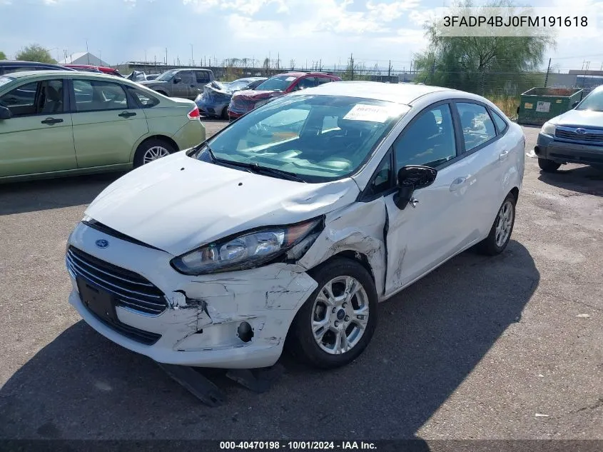 3FADP4BJ0FM191618 2015 Ford Fiesta Se