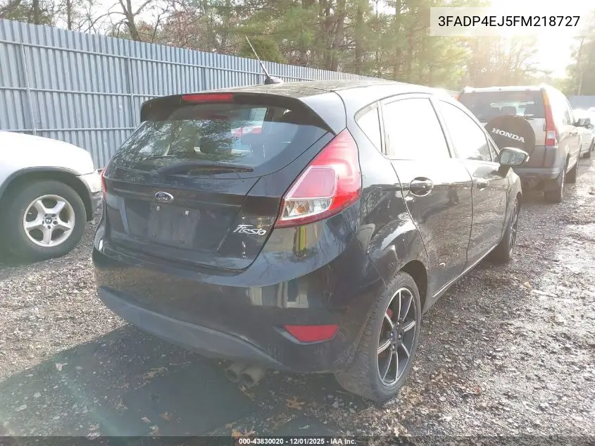 3FADP4EJ5FM218727 2015 Ford Fiesta Se