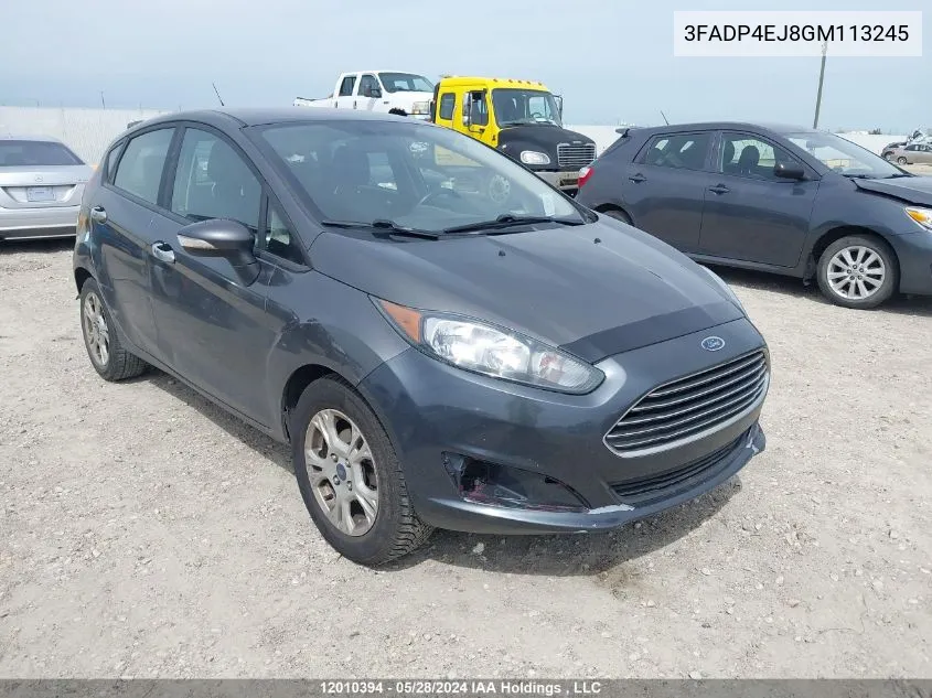 3FADP4EJ8GM113245 2016 Ford Fiesta Se