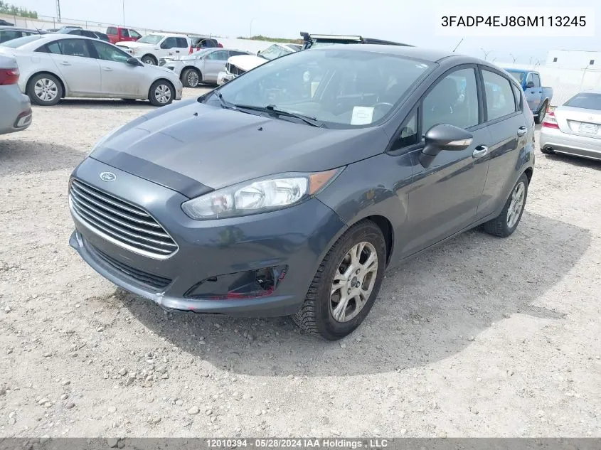 3FADP4EJ8GM113245 2016 Ford Fiesta Se