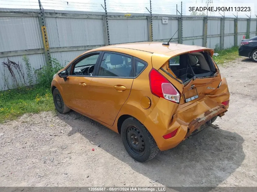 2016 Ford Fiesta Se VIN: 3FADP4EJ9GM113223 Lot: 12056587