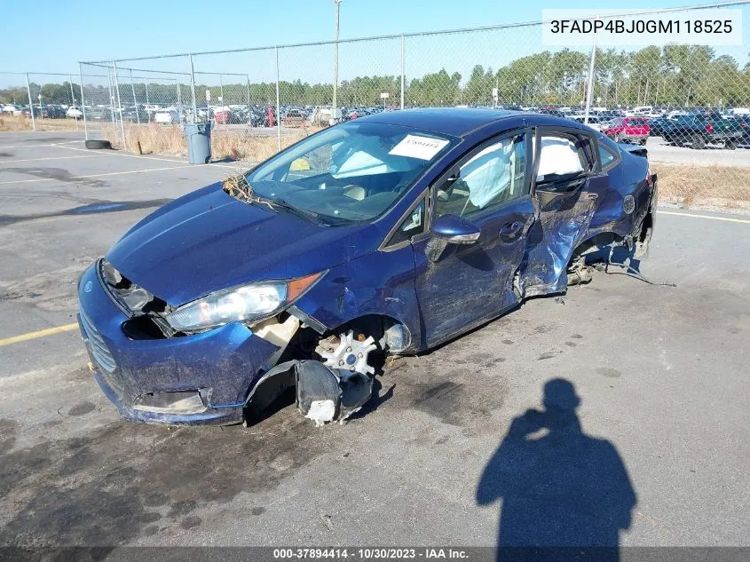 3FADP4BJ0GM118525 2016 Ford Fiesta Se