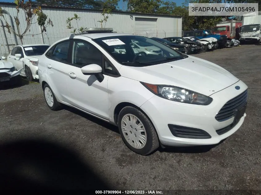 3FADP4AJ7GM105496 2016 Ford Fiesta S