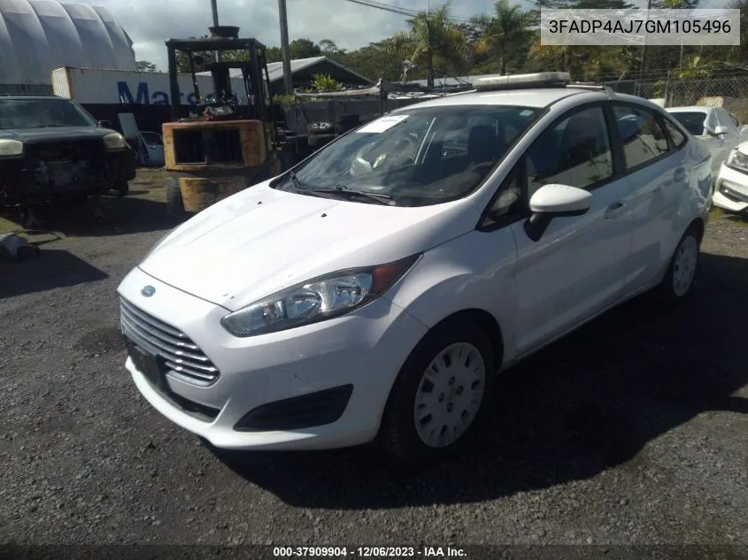 3FADP4AJ7GM105496 2016 Ford Fiesta S