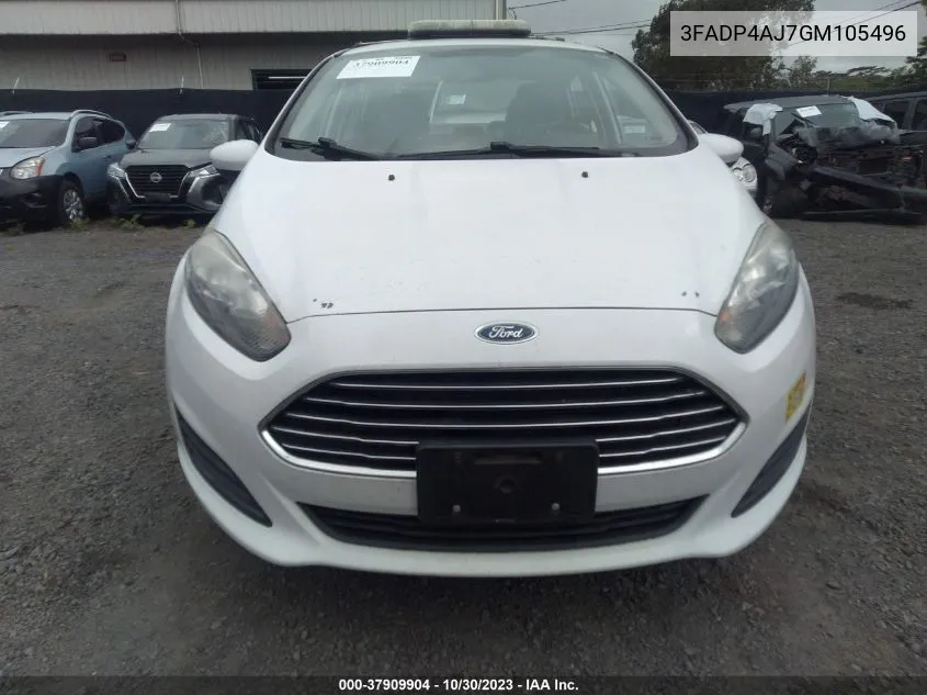 3FADP4AJ7GM105496 2016 Ford Fiesta S