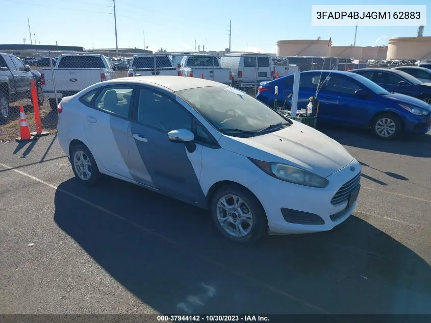 2016 Ford Fiesta Se VIN: 3FADP4BJ4GM162883 Lot: 37944142