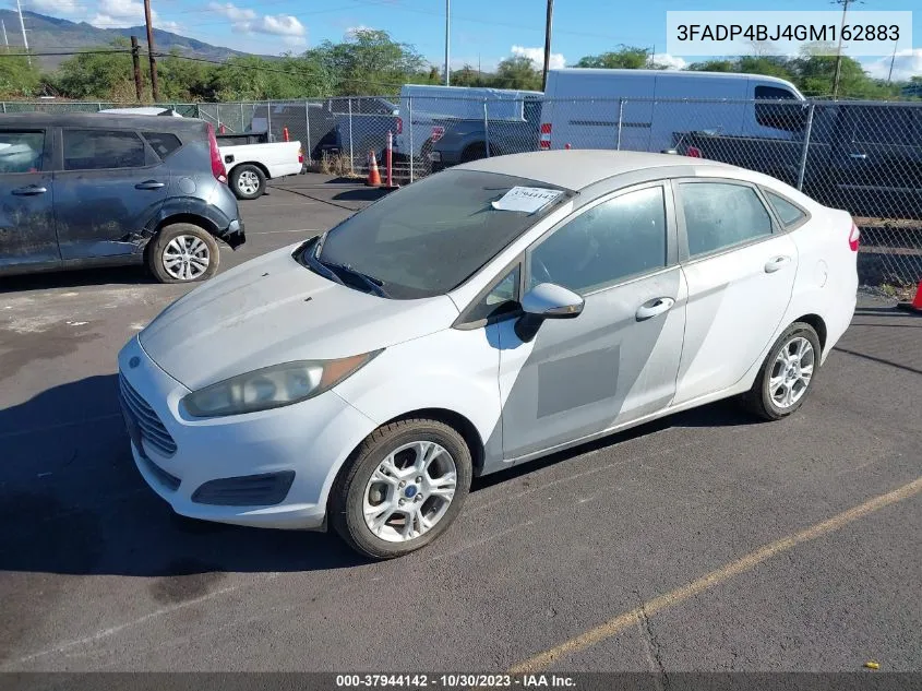 2016 Ford Fiesta Se VIN: 3FADP4BJ4GM162883 Lot: 37944142