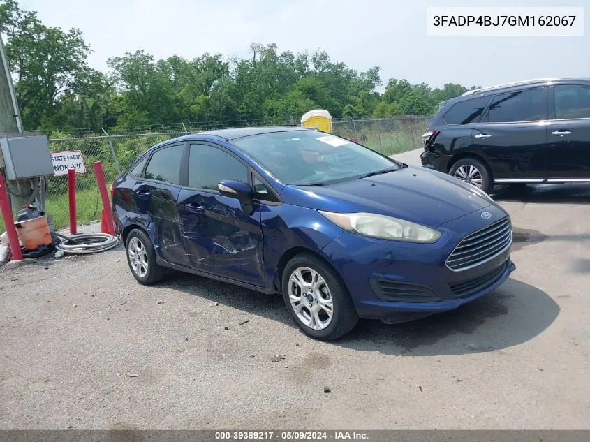 3FADP4BJ7GM162067 2016 Ford Fiesta Se