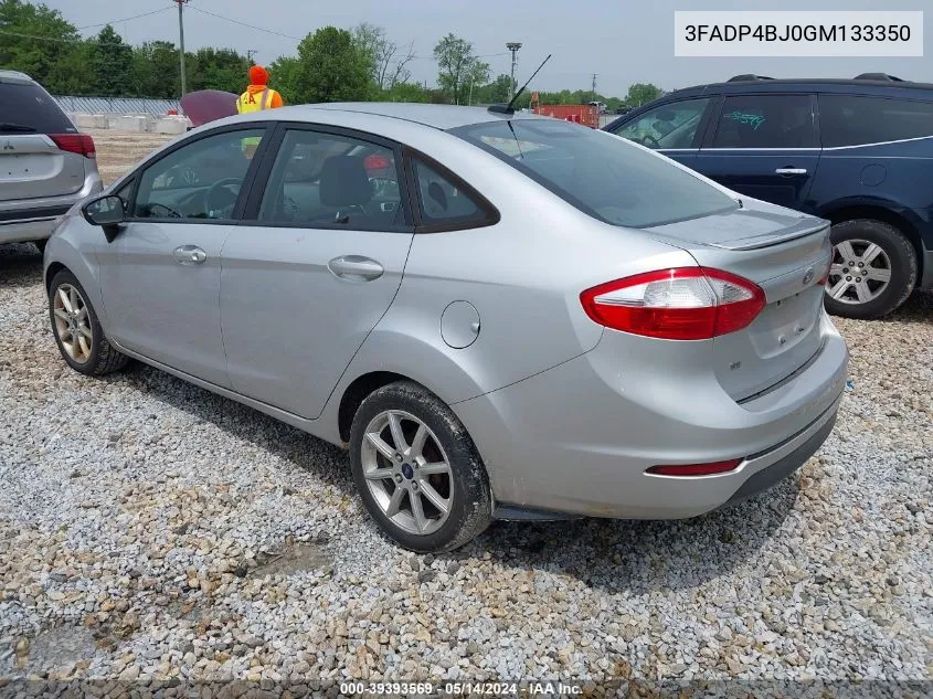 2016 Ford Fiesta Se VIN: 3FADP4BJ0GM133350 Lot: 39393569