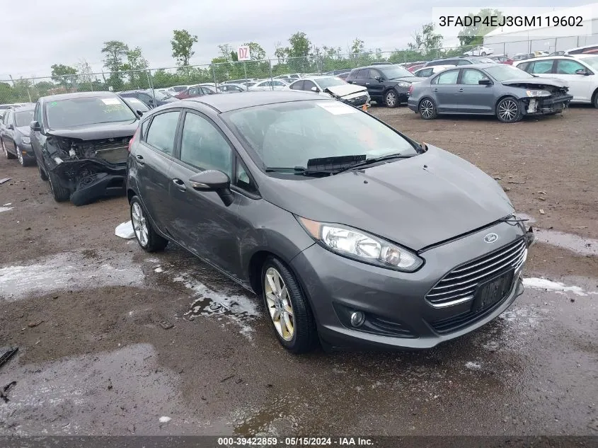 3FADP4EJ3GM119602 2016 Ford Fiesta Se