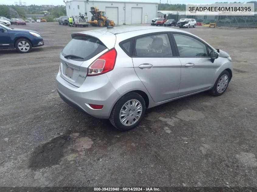 3FADP4EE4GM184395 2016 Ford Fiesta Se