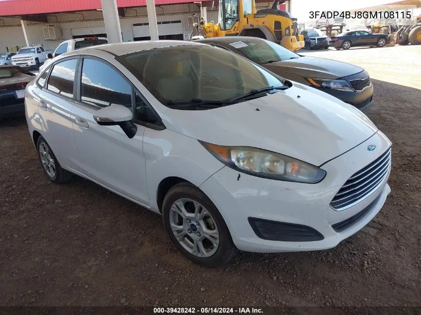 3FADP4BJ8GM108115 2016 Ford Fiesta Se