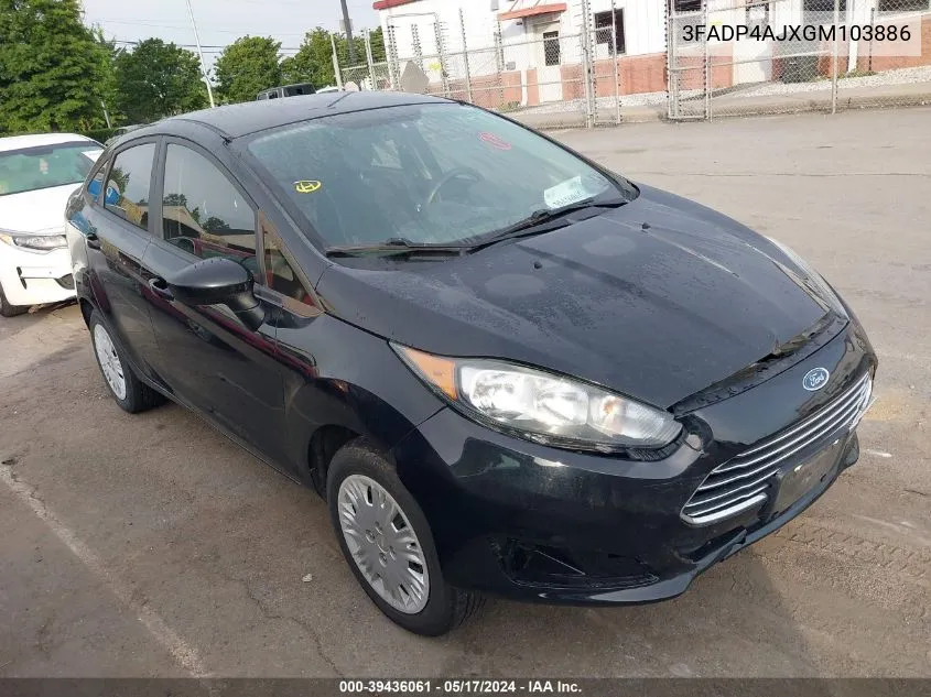 3FADP4AJXGM103886 2016 Ford Fiesta S