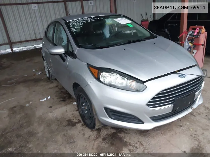 3FADP4TJ4GM169914 2016 Ford Fiesta S