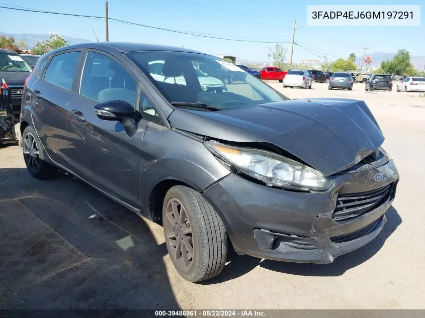 2016 Ford Fiesta Se VIN: 3FADP4EJ6GM197291 Lot: 39486961