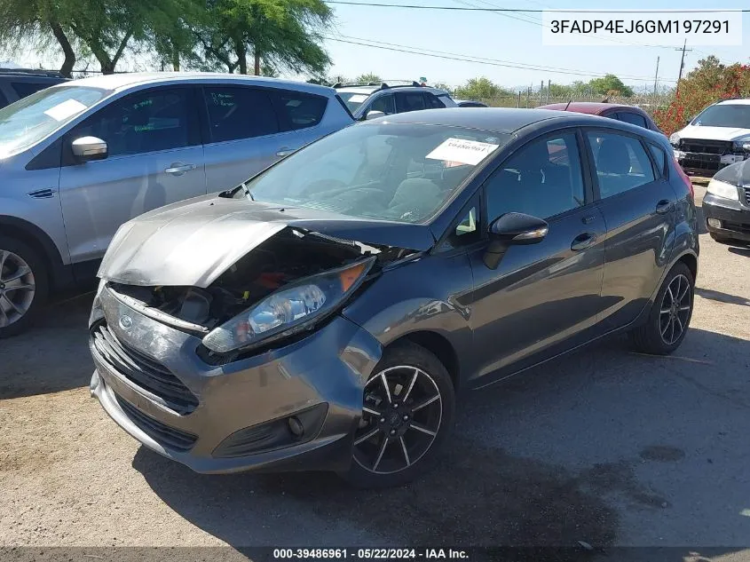 2016 Ford Fiesta Se VIN: 3FADP4EJ6GM197291 Lot: 39486961