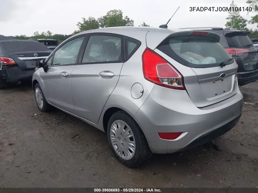 3FADP4TJ0GM104140 2016 Ford Fiesta S