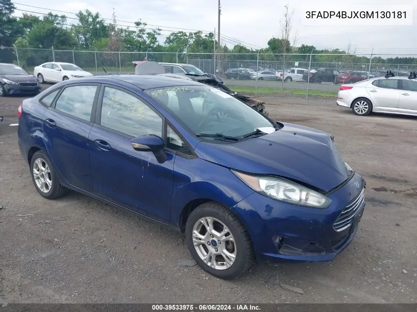 3FADP4BJXGM130181 2016 Ford Fiesta Se