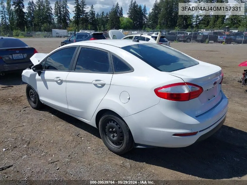 2016 Ford Fiesta S VIN: 3FADP4AJ4GM157331 Lot: 39539764