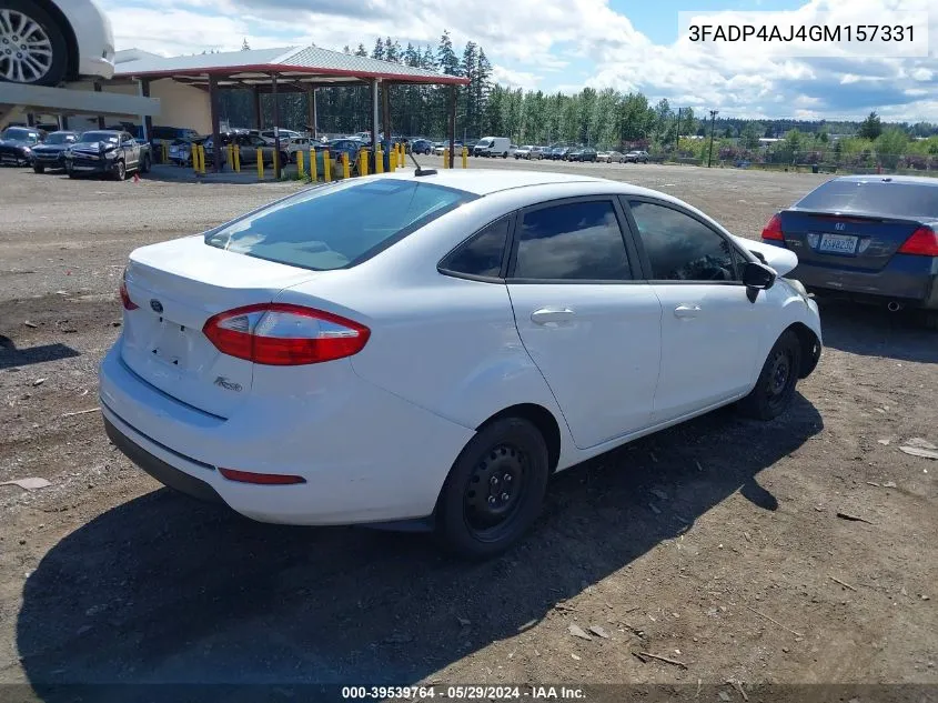 3FADP4AJ4GM157331 2016 Ford Fiesta S