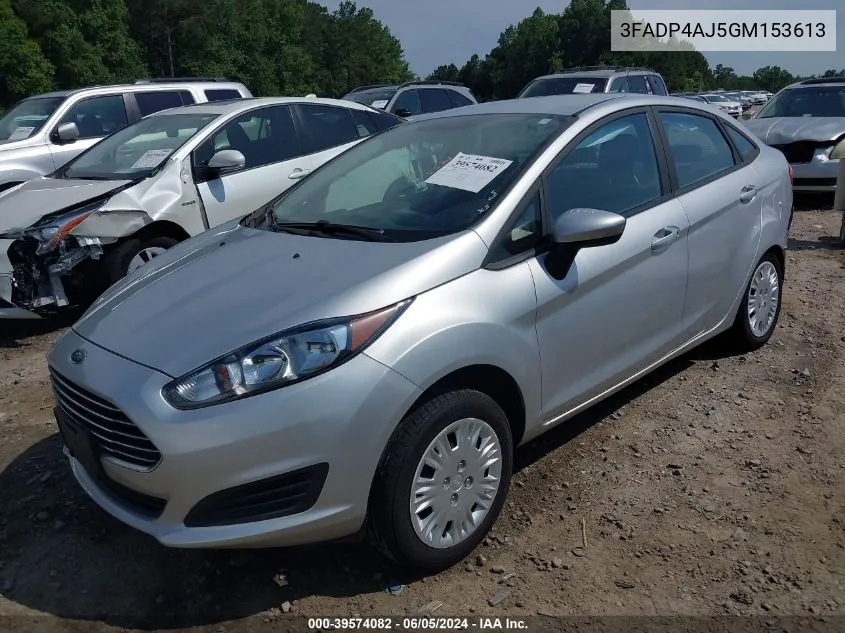 2016 Ford Fiesta S VIN: 3FADP4AJ5GM153613 Lot: 39574082