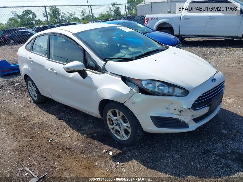 2016 Ford Fiesta Se VIN: 3FADP4BJ1GM201963 Lot: 39575030