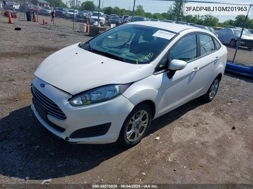 2016 Ford Fiesta Se VIN: 3FADP4BJ1GM201963 Lot: 39575030