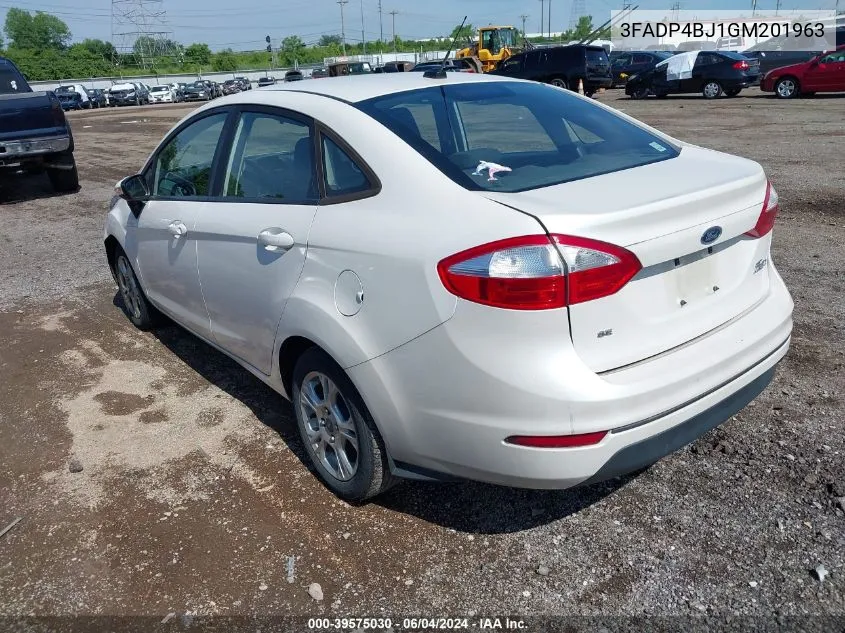 2016 Ford Fiesta Se VIN: 3FADP4BJ1GM201963 Lot: 39575030