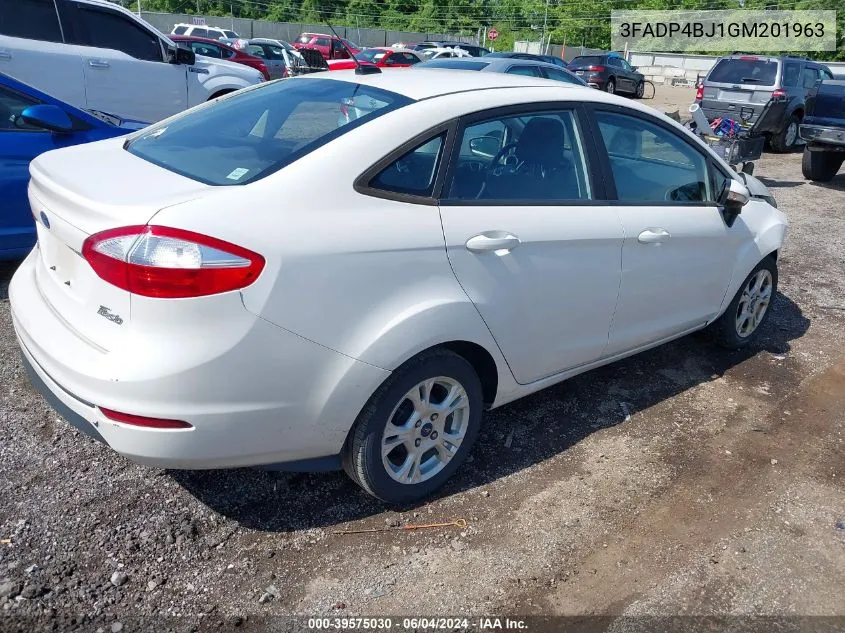 2016 Ford Fiesta Se VIN: 3FADP4BJ1GM201963 Lot: 39575030