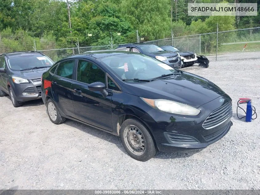 3FADP4AJ1GM148666 2016 Ford Fiesta S