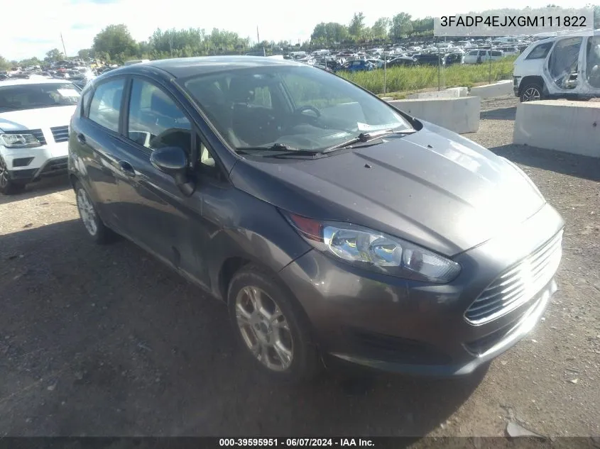 3FADP4EJXGM111822 2016 Ford Fiesta Se