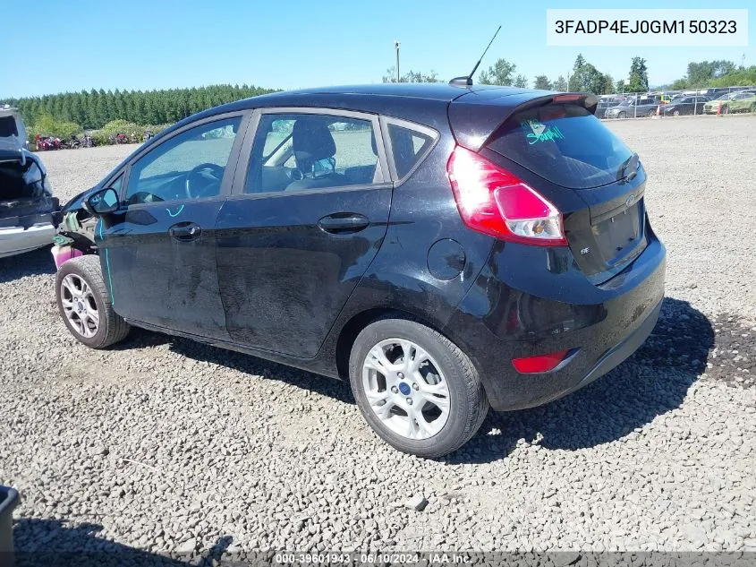 3FADP4EJ0GM150323 2016 Ford Fiesta Se